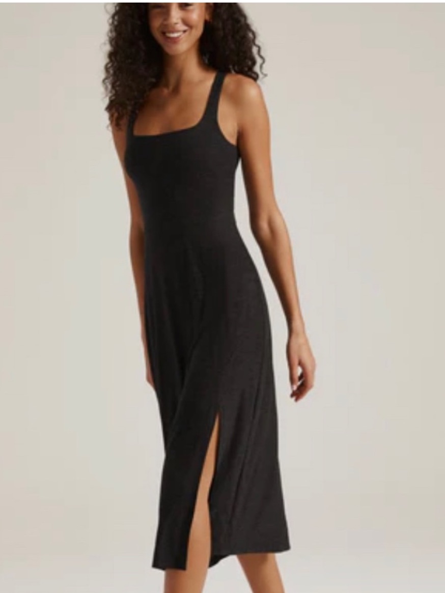 Beyond Yoga Getaway Dress Dark Nite Medium M Black Nwt